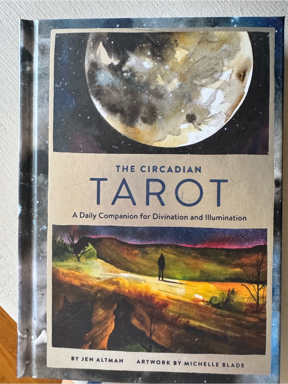 The Circadian Tarot - Illustrated Tarot Deck and Guide (Blue, Cream)